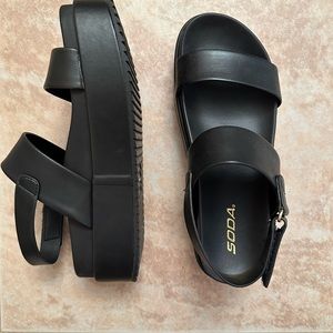 Soda Platform Sandals